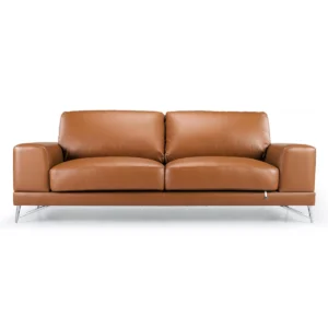 Leather 3 Seater Sofa (Tan-Brown)