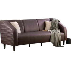 Leatherette 3-Seater Sofa