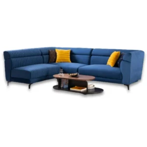 L-Shape Sofa (Saffire Blue)
