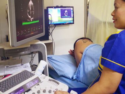 2D Echo and Doppler are safe, non-invasive heart imaging techniques that help visualize the heart’s structure and track how well it functions in real time. These tests provide real-time visuals of the heart's chambers, valves, and blood flow patterns, making them essential tools in diagnosing heart diseases, monitoring cardiac conditions, and planning treatment strategies. The Doppler component specifically measures the direction and speed of blood flow, helping to detect abnormalities like valve leakage or blockages. These tests are safe, painless, and provide valuable insights into the heart’s overall performance. At Dr. Chavan Hospital, 2D Echo and Doppler testing is conducted using advanced technology under the guidance of experienced cardiologists for accurate and reliable results.